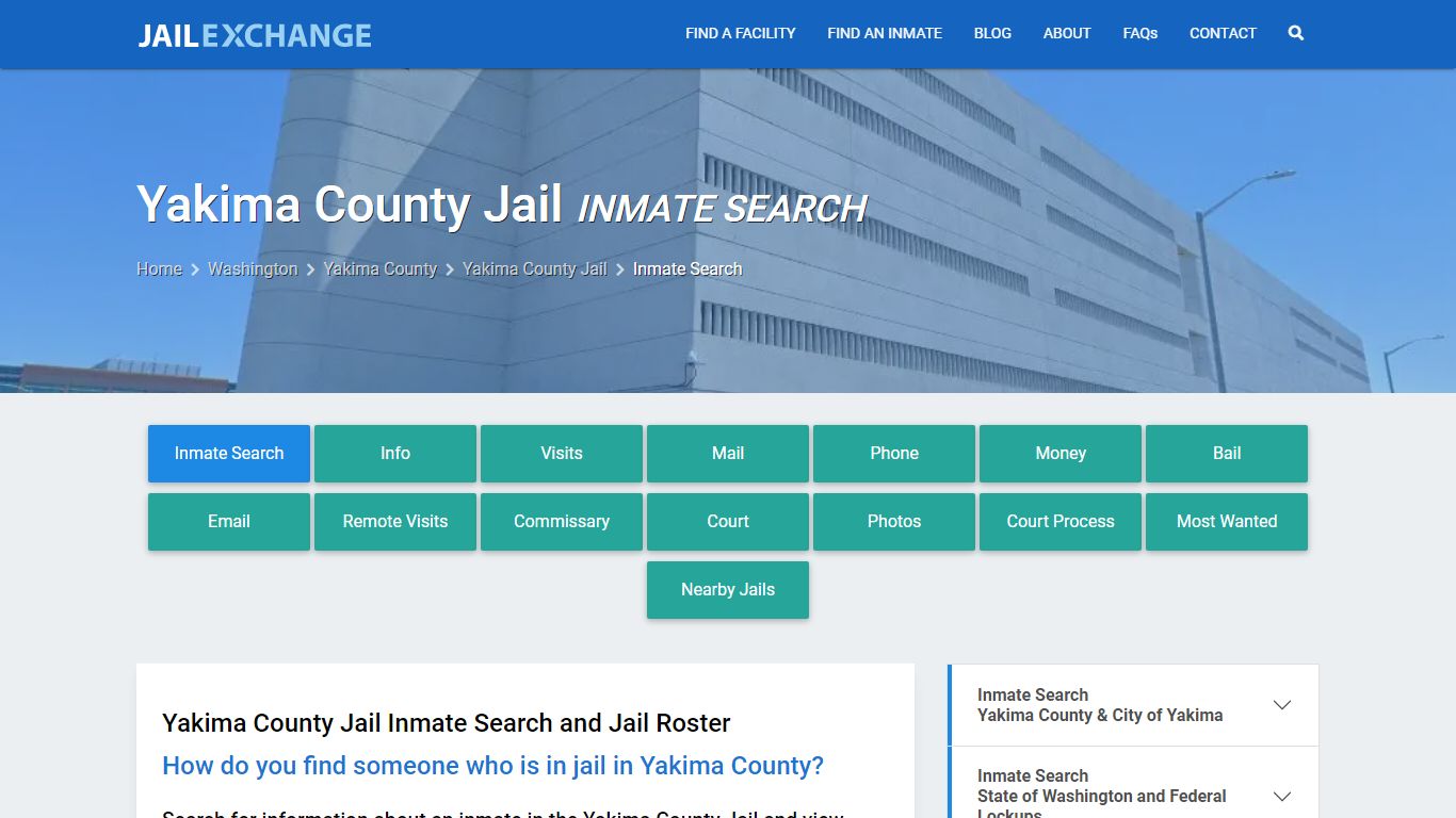 Inmate Search: Roster & Mugshots - Yakima County Jail, WA